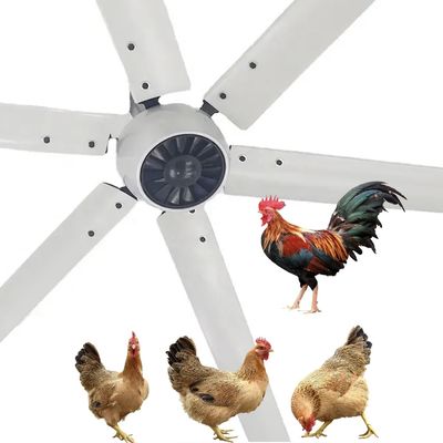 Ventilateur de plafond électrique industriel à haute vitesse de 1,5 kW 24 pieds avec moteur PMSM