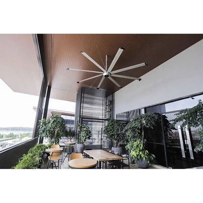 Ventilateur de plafond d'entrepôt de 1500w 220v 12ft 10ft 20ft 18ft 16ft avec volume d'air de 800m3/h
