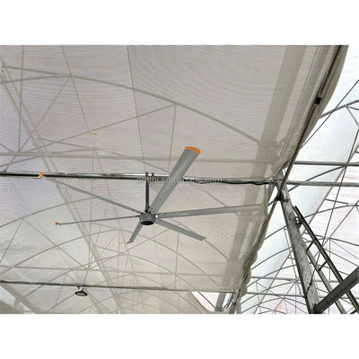 Ventilateur de plafond d'entrepôt de 1500w 220v 12ft 10ft 20ft 18ft 16ft avec volume d'air de 800m3/h