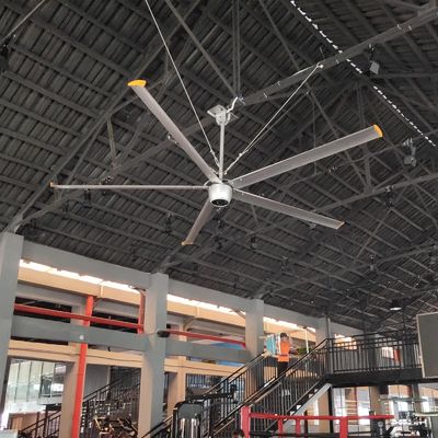 Magnet permanent synchrone 220v 380v HVLS Ventilateurs pour serre 14 pieds 16 pieds 7,3m refroidissement