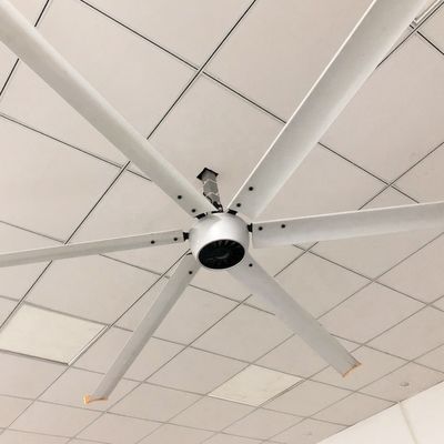 220V/380V 1500w 22ft 6,6m 6,7m 4200mm Grand ventilateur de plafond HVLS industriel avec 6 lames