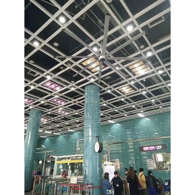Ventilateur de plafond AMTHI 220v 1500w 22ft 6,6m 6,7m grand ventilateur HVLS industriel avec 6 lames