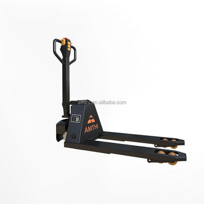 Camion élévateur de 1 tonne roues Nylon PU Power Souce DC MOTOR AMTHI Ciseaux Camion élévateur de palettes