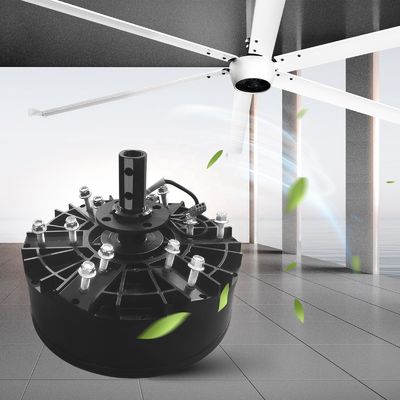Niveau de bruit 40 dB 6m 20ft 6 lames ventilateurs HVLS industriels grand ventilateur de plafond avec moteur de ventilateur de refroidissement