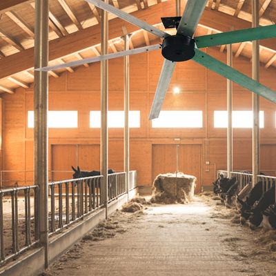 Matériau de lame en alliage d'aluminium anodisant résistant à la corrosion Moteur PMSM pour ventilateur HVLS de 1,5 kW