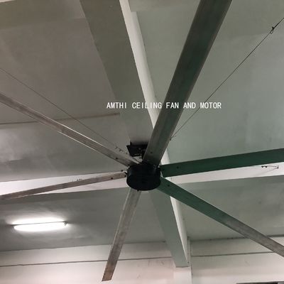 1100W moteur BLDC pour gros cul 24 pieds de refroidissement plafond 5 lames HVLS ventilateurs industriels énergie