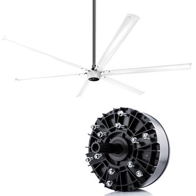 OEM moteur noir personnalisé 500-1500W pour ventilateur de refroidissement industriel dans les matériaux de construction