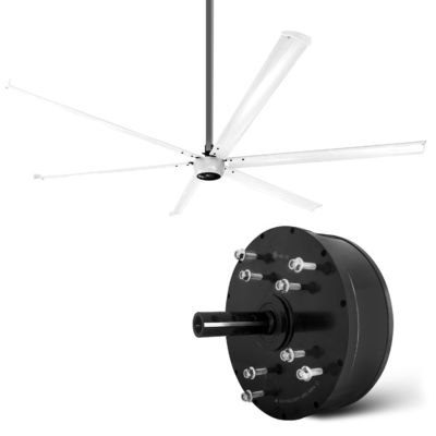 Ventilateur HVLS synchrone à aimant permanent de 1500W pour les grands espaces industriels en Thaïlande