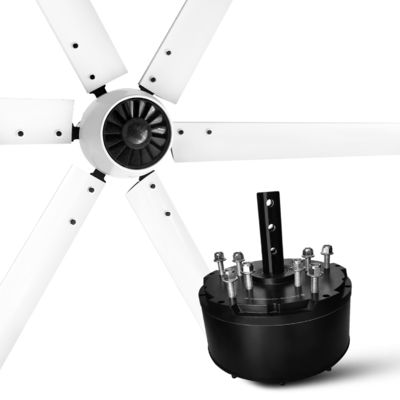 Malaisie Technologie 24FT/20FT Grands ventilateurs de plafond avec un grand débit d'air et une longueur de ventilateur de 3 à 8 M
