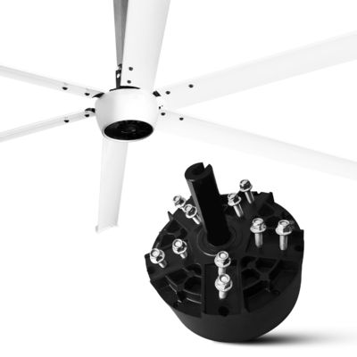 Moteur de ventilateur de plafond HVLS à aimant permanent synchrone 2,4 M 8FT pour le refroidissement commercial