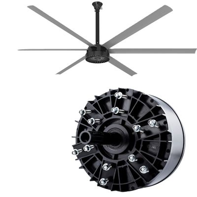 Moteur à courant continu sans balai de 48 v 2000w monophase pour ventilateur industriel de plafond de refroidissement HVLS BLDC